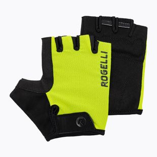 Мъжки ръкавици за колоездене Rogelli Core fluor black