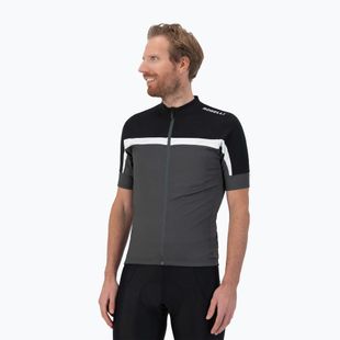 Мъжка колоездачна тениска Rogelli Course black/grey/white