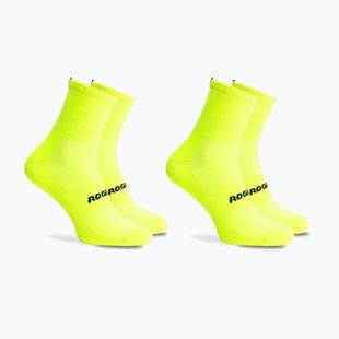 Чорапи за колоездене Rogelli Essential 2 чифта fluor