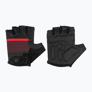 Мъжки ръкавици за колоездене Rogelli Hero II black/red/bordeaux