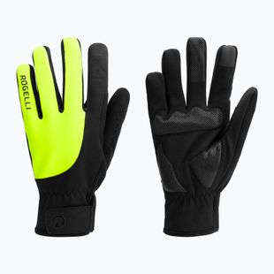 Мъжки велосипедни ръкавици Rogelli Core II Winter Windproof fluor