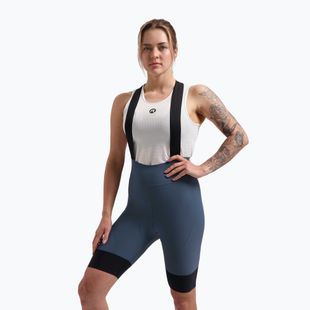 Дамски къси панталони за колоездене Rogelli Signature Bib Short W blue