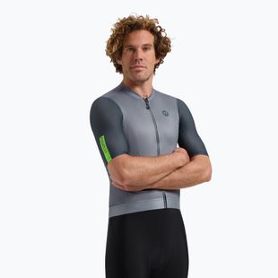 Мъжко колоездачно трико Rogelli Fast лилаво / зелено