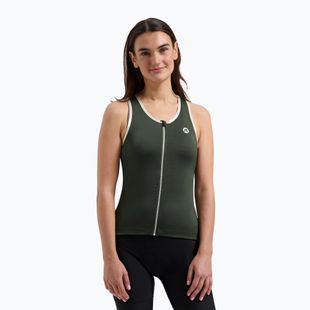 Дамско колоездачно трико Rogelli Abbey Tank Top W army green / sand