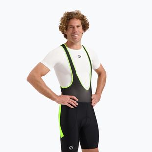 Rogelli Core Bib Short мъжки къси панталони за колоездене черно/флуорно жълто