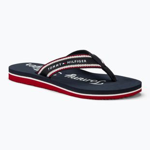 Дамски джапанки Tommy Hilfiger Im Graphic Beach Sandal space blue