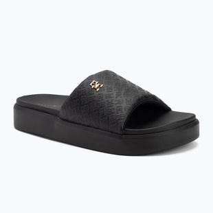 Дамски чехли Tommy Hilfiger Platform Monogram Poolslide black