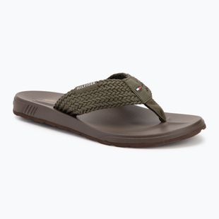 Мъжки джапанки Tommy Hilfiger Molded Web Beach Sandal army green