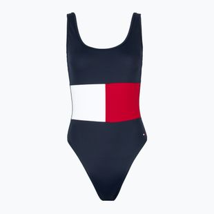 Tommy Hilfiger дамски бански от една част One Piece (Ext Sizes) dark night navy