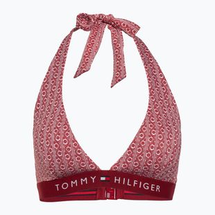 Горнище на бански костюм Tommy Hilfiger Halter Rp Print floral stripe regatta red
