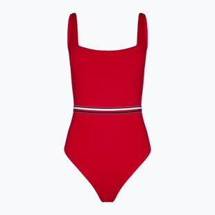 Дамски бански  костюм от една част Tommy Hilfiger с квадратно деколте primary red