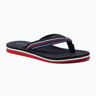 Tommy Hilfiger дамски джапанки Stripes Beach Sandal червено бяло синьо