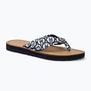 Дамски джапанки Tommy Hilfiger Emblem Elevated Beach Sandal space blue