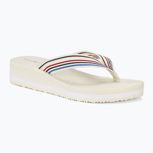 Tommy Hilfiger дамски клин Stripes Beach Sandal calico джапанки