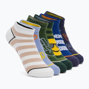 Детски чорапи SKECHERS Non Terry Low Cut 6 чифта green