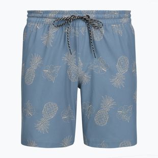 Мъжки плажни шорти Hurley Pineapple Volley Swim Short Blue/Brown