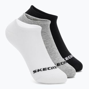 Детски чорапи SKECHERS Non Terry No Show 3 чифта white/grey