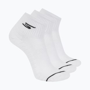 Мъжки чорапи SKECHERS 1/2 Terry Qtr Crew 3 чифта white traditional