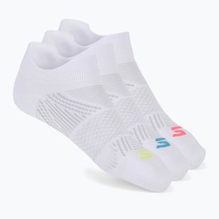 Дамски чорапи SKECHERS Toe/Heel Terry Low Cut 3 чифта white/bright blue