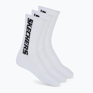 Мъжки чорапи SKECHERS 1/2 Terry Crew 3 чифта white/black