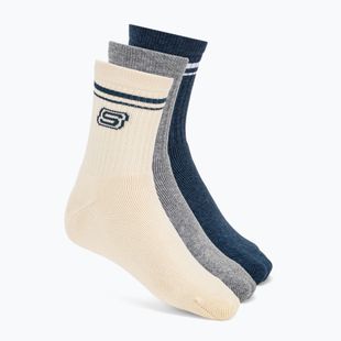 Чорапи SKECHERS Full Terry Low Crew white/blue