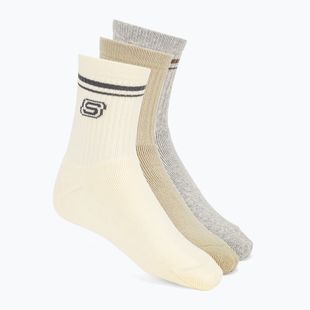 Чорапи Skechers Full Terry Low Crew ivory