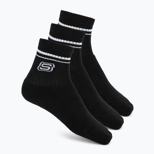 Детски чорапи SKECHERS Full Terry Low Crew 3 чифта black