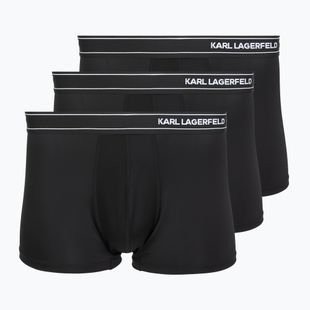 Мъжки боксерки KARL LAGERFELD Stripe Logo Micro Trunk 3 чифта black