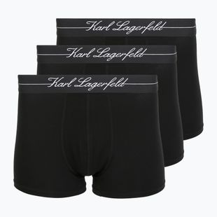 Мъжки боксерки KARL LAGERFELD Hotel Karl Lyocell Trunk 3 чифта black