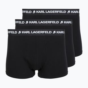 Мъжки боксерки KARL LAGERFELD Logo Trunk 3 чифта black