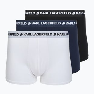 Мъжки боксерки KARL LAGERFELD Logo Trunk 3 чифта black/white/navy