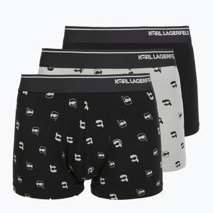 Мъжки боксерки KARL LAGERFELD Ikon Aop Trunk 3 чифта karl dot/ash black