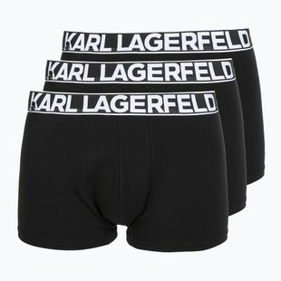 Мъжки боксерки KARL LAGERFELD Bold Elastic Trunk 3 чифта black