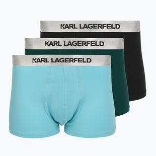 Мъжки боксерки KARL LAGERFELD Elastic Trunk 3 чифта dark sea/black/blue