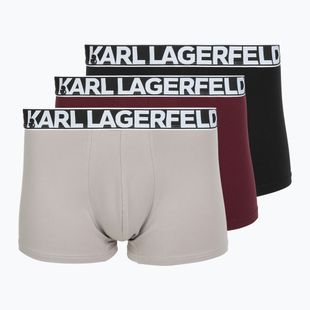 Мъжки боксерки KARL LAGERFELD Bold Elastic Trunk 3 чифта windsor/black/ash