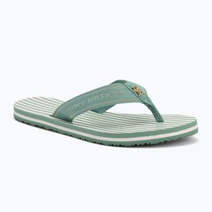 Дамски джапанки Tommy Hilfiger Stripes Beach Sandal charming green