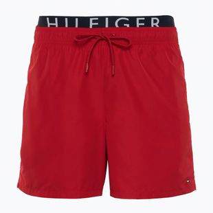 Мъжки къси панталони за плуване Tommy Hilfiger Medium Drawstring Dw medium red