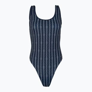 Tommy Hilfiger дамски едноцветен бански One Piece Print (Ext) flag chain dark night navy