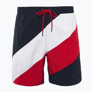 Мъжки къси панталони за плуване Tommy Hilfiger Long Drawstring Diag On desert sky