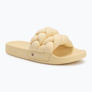 Дамски чехли Tommy Jeans Braided Slide frozen custard