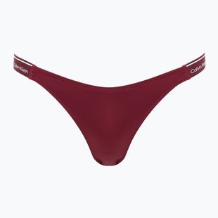 Долнище на бански костюм Calvin Klein KW0KW02732 Curved Delta Bikini plum glaze