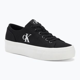 Calvin Klein дамски маратонки YW0YW01763 Vulc Flatform Low Cv MG black/bright white