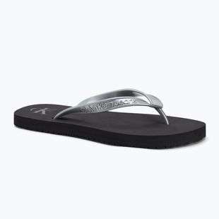 Дамски джапанки Calvin Klein YW0YW01719 Beach Sandal Monologo Tpu black/silver