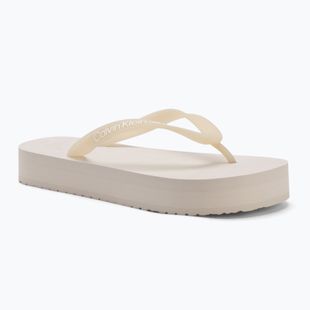 Calvin Klein дамски джапанки YW0YW01830 Beach Sandal Flatform Tpu eggshell/bright white