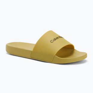 Мъжки джапанки Calvin Klein HM0HM00455 Pool Slide Rubber масло от авокадо