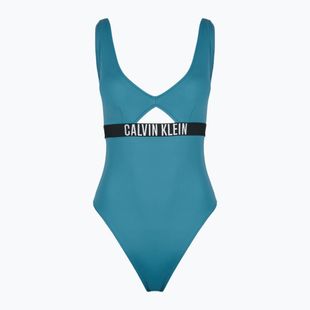 Дамски бански костюм Calvin Klein KW0KW02746 Intense Power One Piece Fashion Fit storm blue