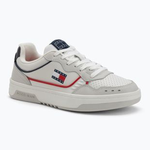Tommy Jeans Мъжки кожени обувки Cupsole Elevated червено/бяло/черно