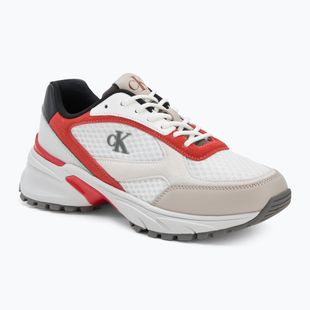 Мъжки обувки Calvin Klein YM0YM01379 Hike Runner Mesh MIX bright white/grey/flame scarlet