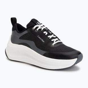 Дамски обувки Calvin Klein YW0YW02077 Chunky Runner Laceup Mix Aop black/coal