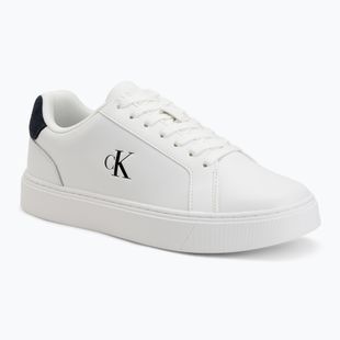 Мъжки обувки Calvin Klein YM0YM01435 Classic Cupsole Laceup Leather bright white/navy